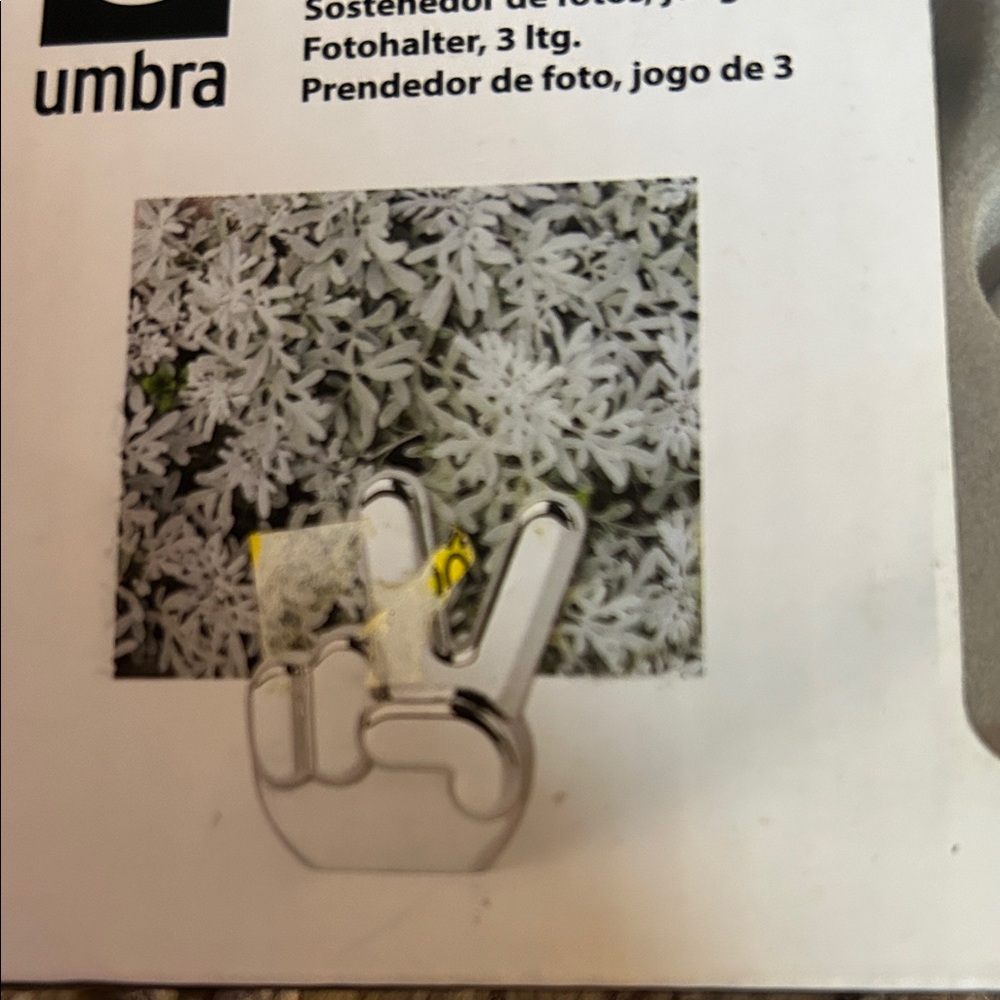 Umbra Handsup picture or note holder silver - Picture 3 of 3